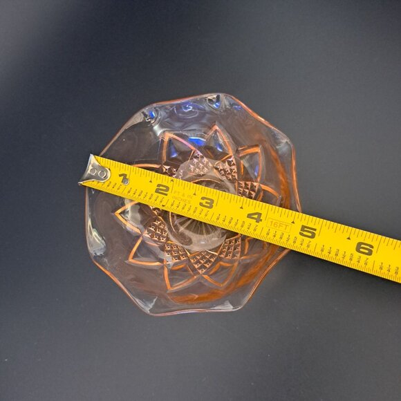 Hazel Atlas Royal Lace Pink Depression Glass Bowl Vintage - Picture 9 of 12